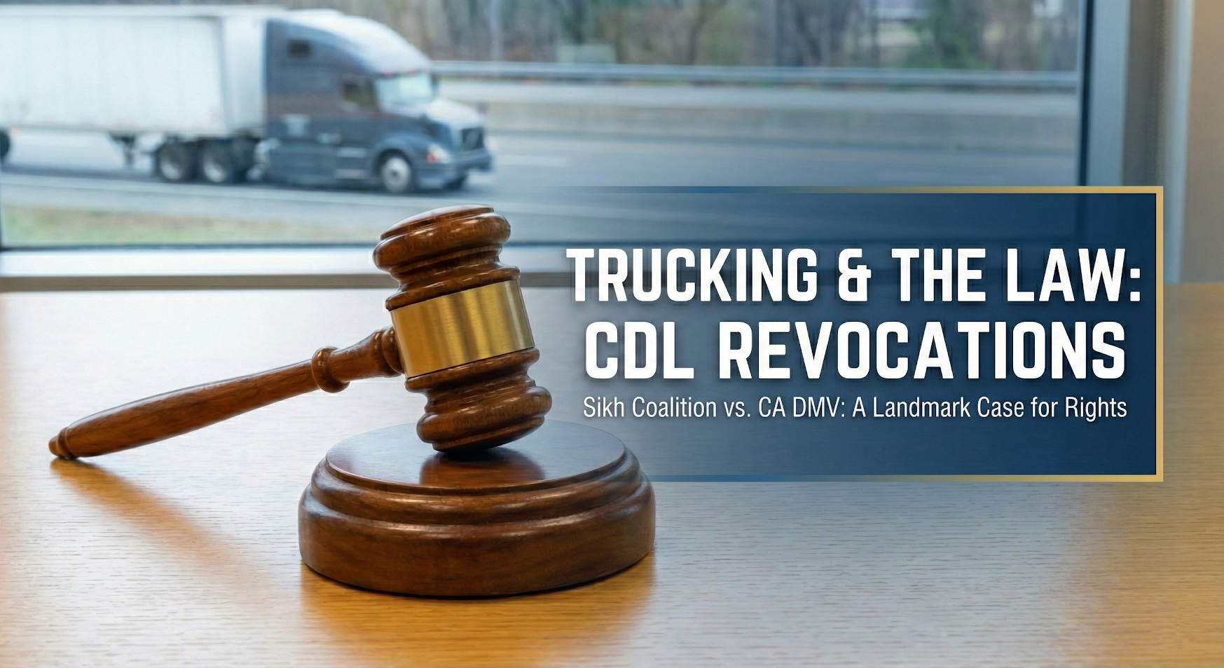 Sikh Coalition Sues California Over Plans to Cancel up to 20,000 non-domiciled CDLs